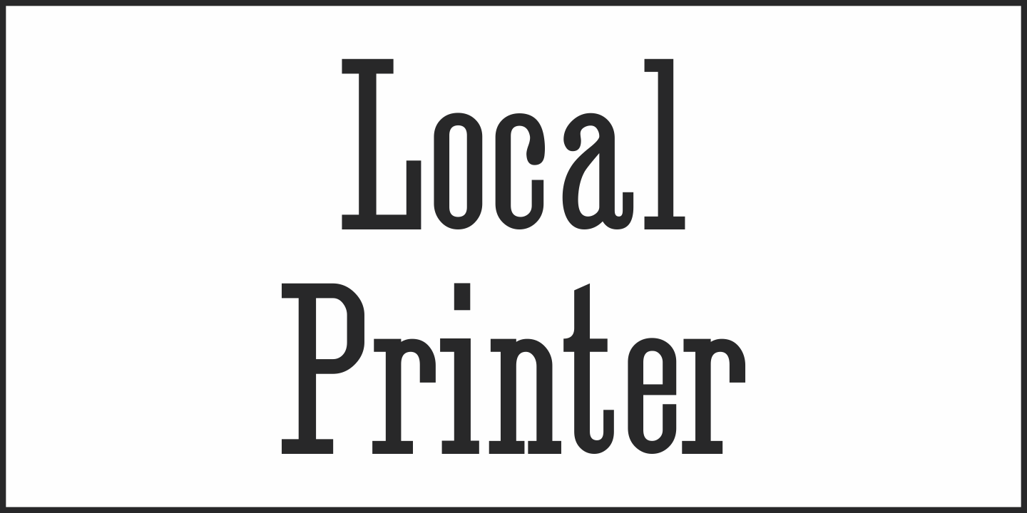Local Printer JNL
